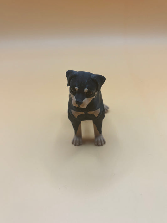 Rottingly sticking cute Rottweiler  Figurine
