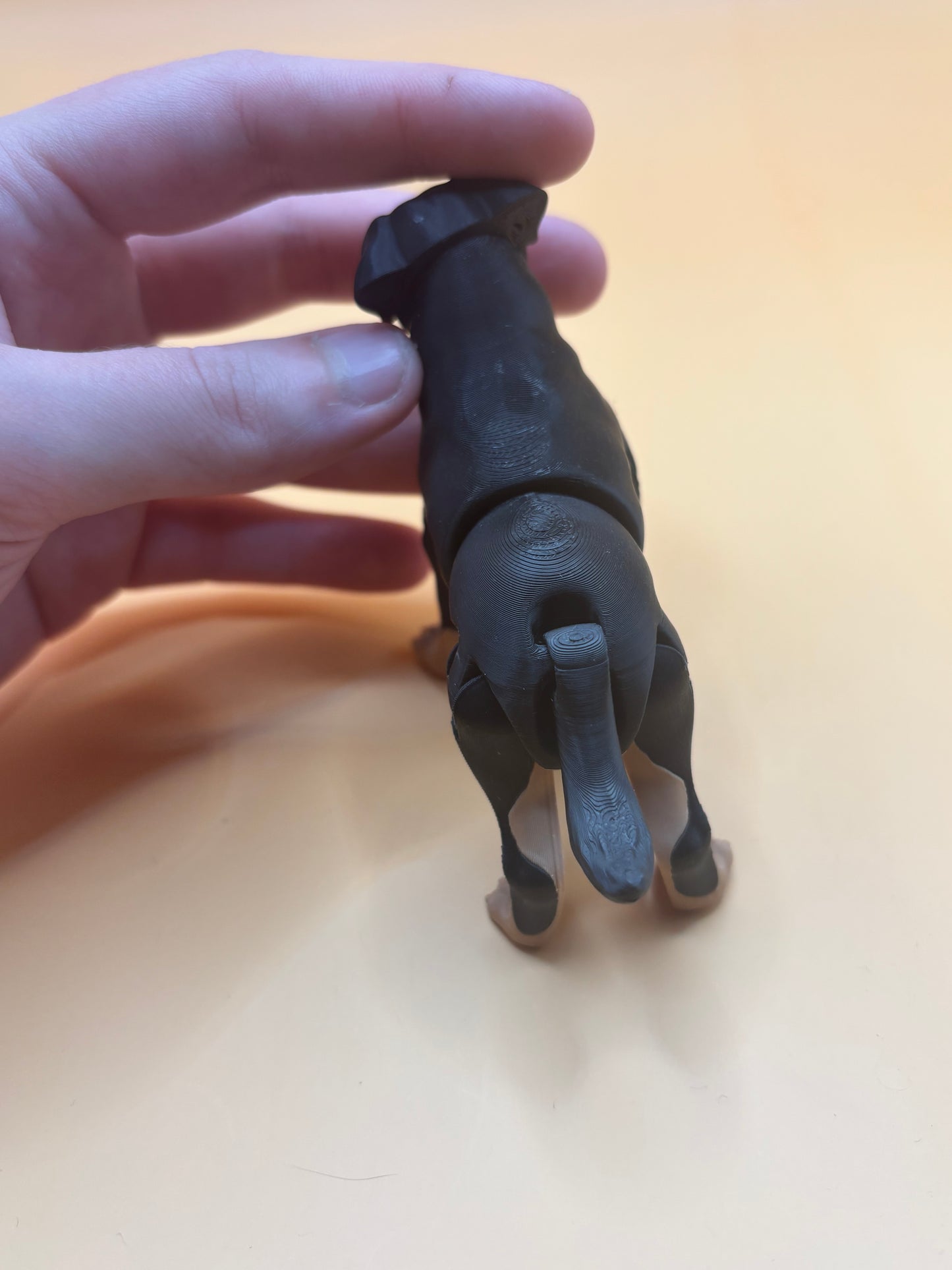 Rottingly sticking cute Rottweiler  Figurine