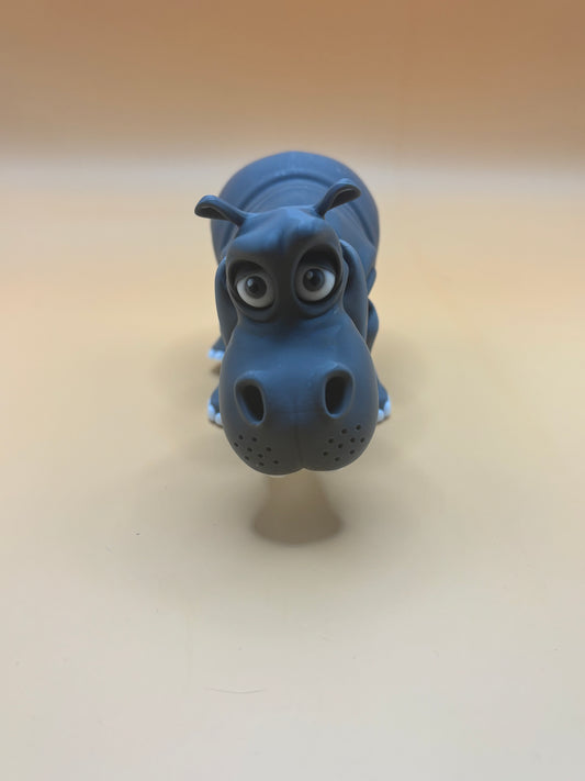 Cutie the Hippo-  Moveable Hippo Figurine