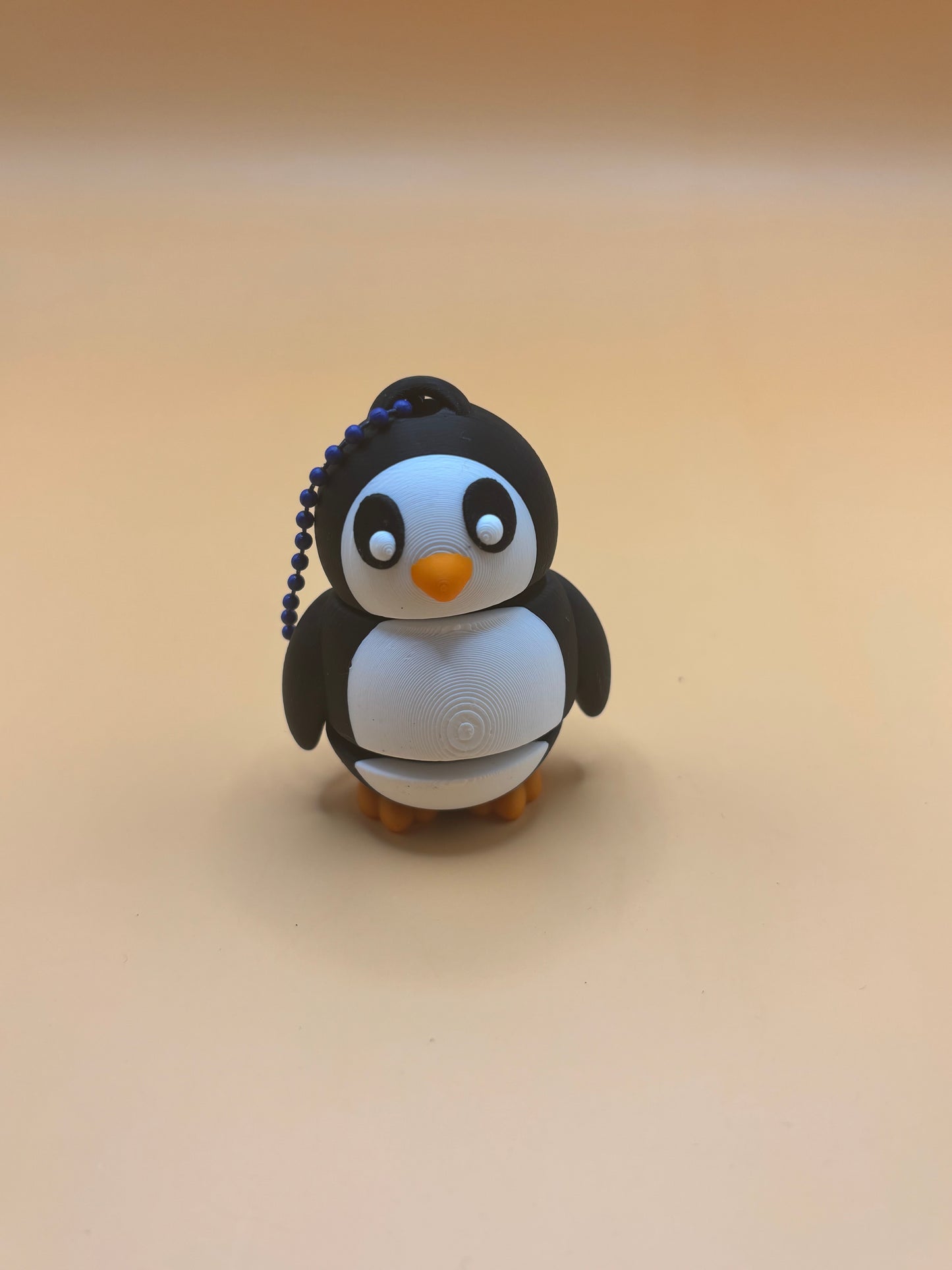 Chilling Cute Penguin Keychain