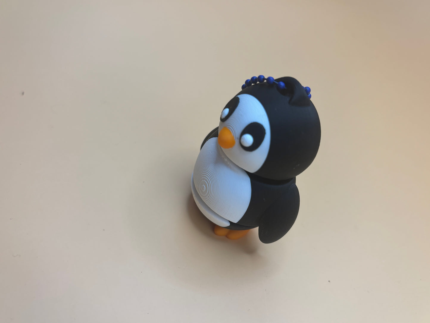 Chilling Cute Penguin Keychain