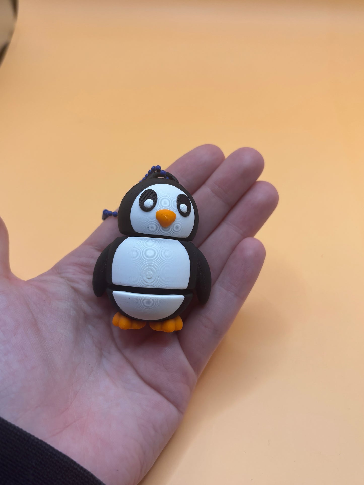 Chilling Cute Penguin Keychain