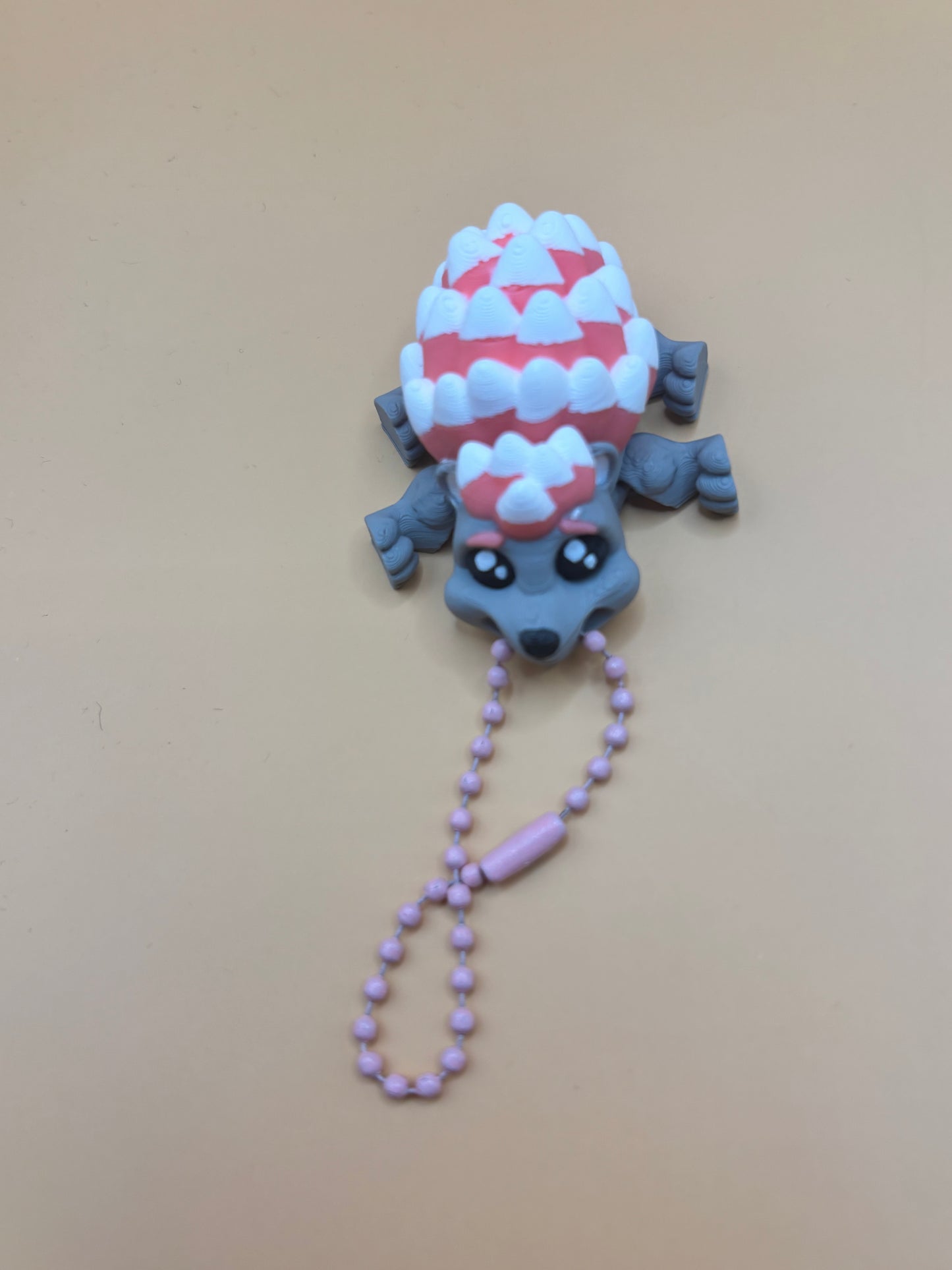 Spiky The Pink Hedgehog Keychain